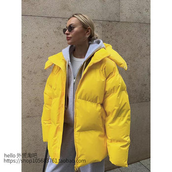 European and American Style New Cotton Jacket Loose Hooded Cotton Jacket Jacket