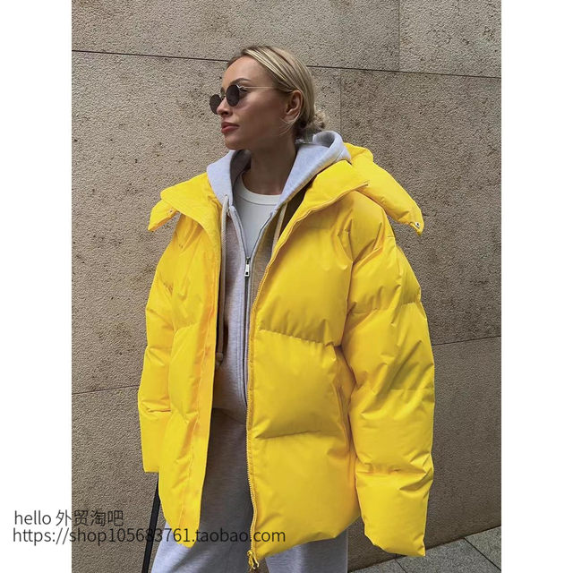 European and American style new style loose cotton jacket Loose hooded cotton jacket jacket