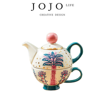 JOJOS L PD·Choi·Cup set exotic teapot ceramic refined Nordic style )