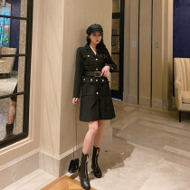 2019 early autumn new net red design sensation Long sleeves suit with dress name Yuanyu Fragrant Goddess Van Skirt