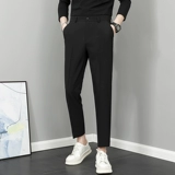 Демисезонные утепленные штаны, мужской костюм для отдыха, свободный прямой крой, изысканный стиль