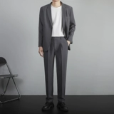 Мужской комплект, штаны для отдыха, демисезонный костюм, куртка, изысканный стиль