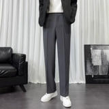 Костюм, штаны, свободный прямой крой, в корейском стиле