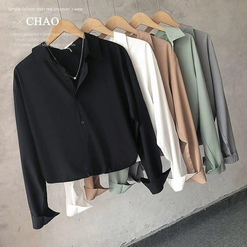 Осенний лонгслив, трендовая брендовая кофейная рубашка для отдыха, изысканный стиль