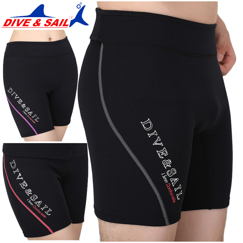 New 1 5MM winter swimming diving pants swimming pants snorkeling shorts diving suit for windsurfing