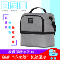 Insulation Pack Double Dorsal Milk Bag Breast Milk Bottle Refreshing chilling Work storage Milk With Rice Portable Waterproof Ice Pack Bag