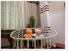 Качеля для улицы 双人吊蓝千秋家用懒人室内阳台庭院景区咖啡室民宿吊椅鸟巢摇篮椅