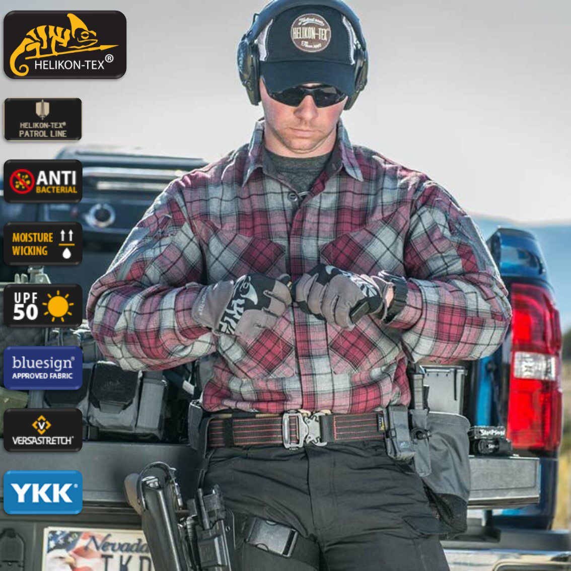 HELIKON Helicken MBDU Flannel Velvet Long Sleeve Tactical Shirt Sunscreen Elastic Casual Trend Plaid Tactics