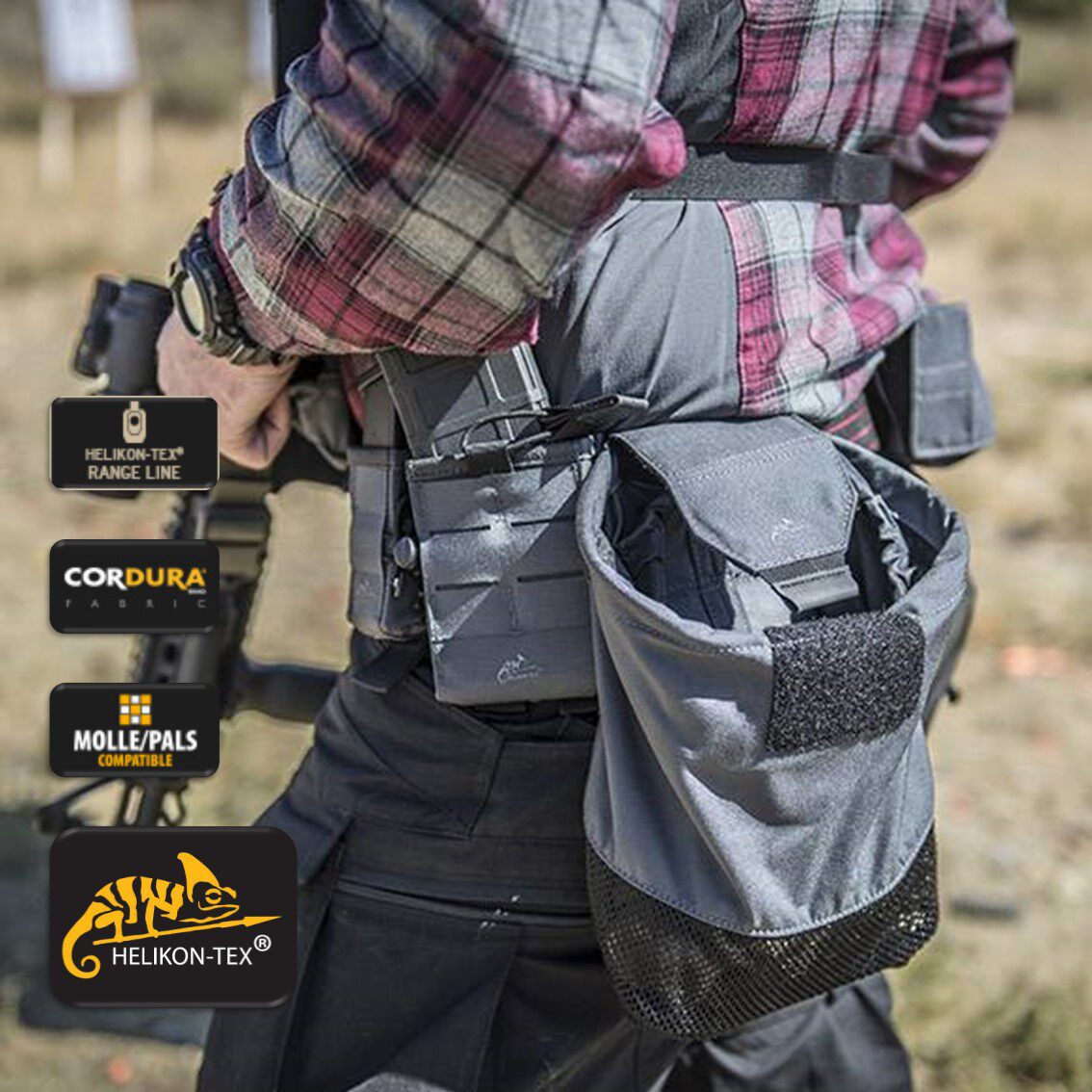 Heliken HELIKON soft elastic recycling bag waist folding storage multi-purpose cache bag MolleGEAR