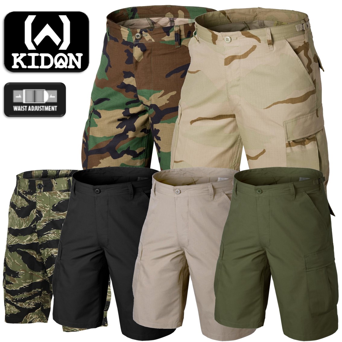 American KIDON Classic BU shorts US bushes Tiger Spotted Sansha Tactical Outdoor multi-bag tooling Molly equipped Z