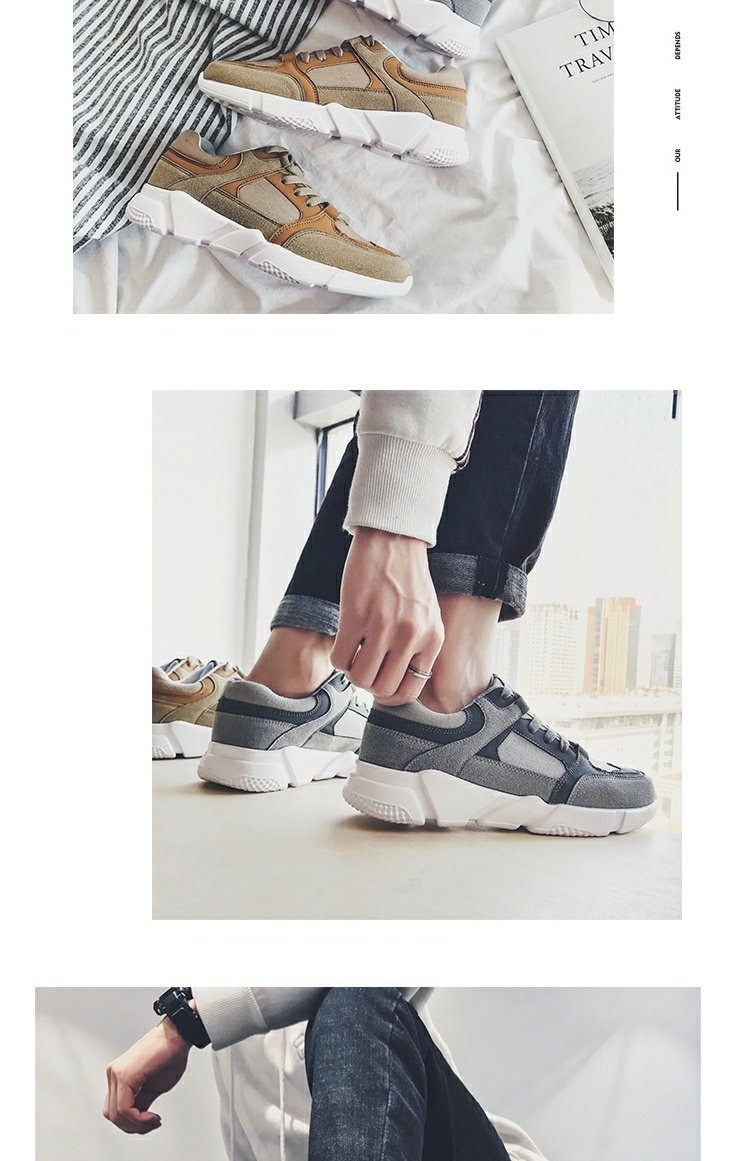 Hồng Kông Aberdeen văn học nam Hong Kong sneakers nam mùa thu Phiên bản Hàn Quốc của xu hướng giày đế thấp giày thể thao chính hãng