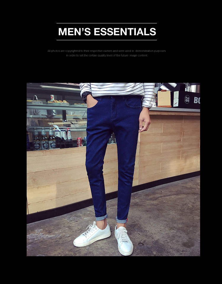 Jeans pour adolescent pieds Slim pour automne - Ref 1480696 Image 36