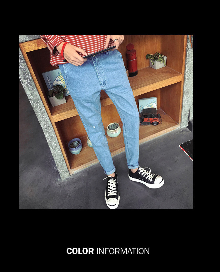 Jeans pour jeunesse pieds Slim pour automne - Ref 1460990 Image 39