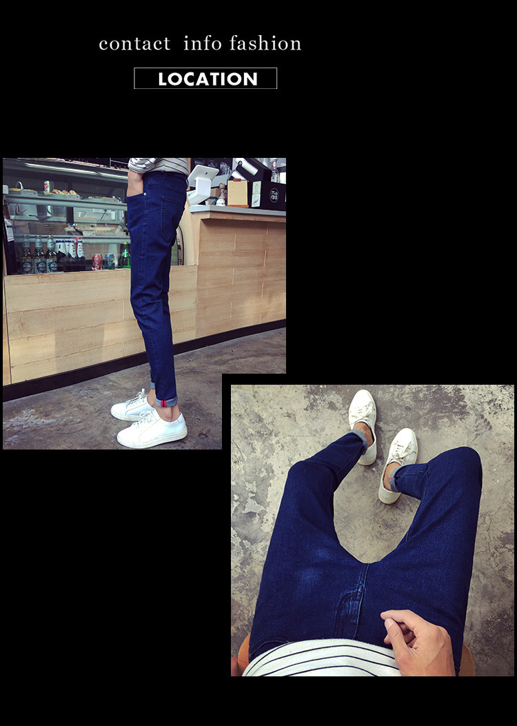 Jeans pour adolescent pieds Slim pour automne - Ref 1480696 Image 37