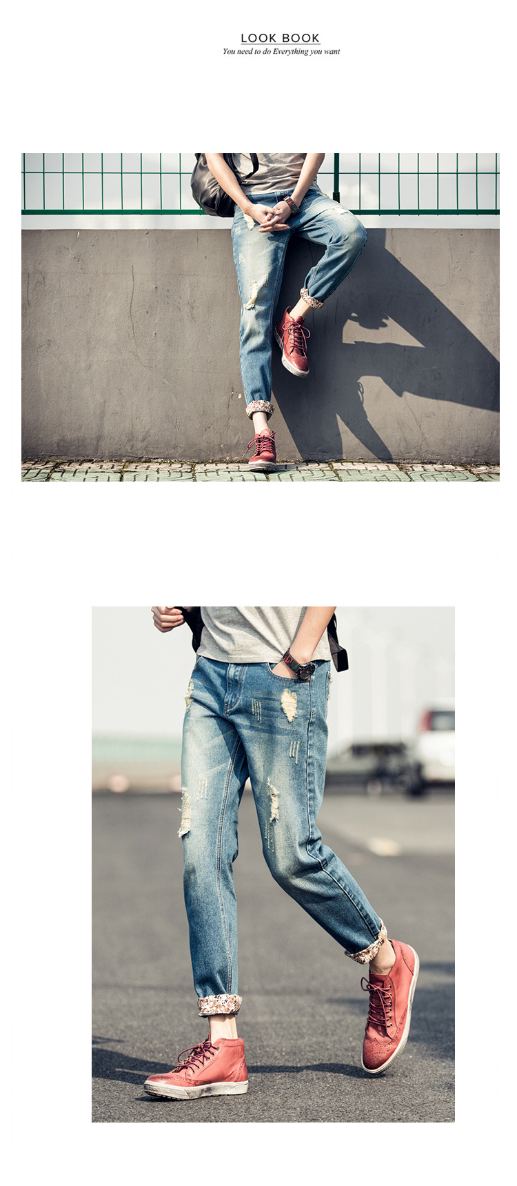 Jeans pour adolescent Sarouel en CVC pour printemps - Ref 1480677 Image 30