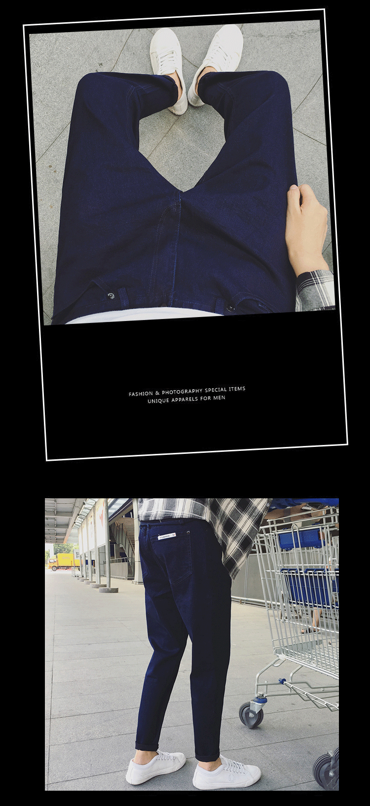 Jeans pour jeunesse droite en vrac en coton pour automne - Ref 1462224 Image 31