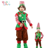 Рождественский детский зеленый костюм для мальчиков