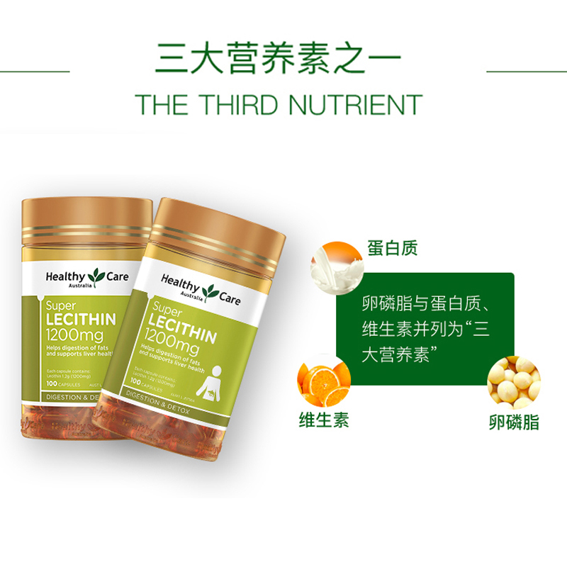 Australian HEALTHY CARE Lecithin Blood Vessel Scavenger HC Lecithin 100