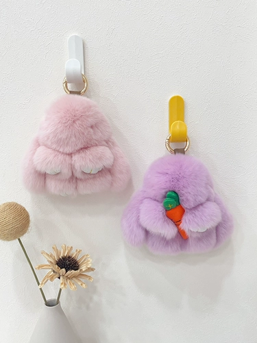 Оригинальный маленький кролик, подвеска, украшение на сумку, милый брелок, плюшевая кукла