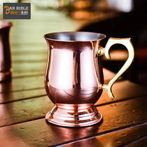 Bar bartender gold-plated copper mug gilded cocktail mug Moscow mule goblet Cup