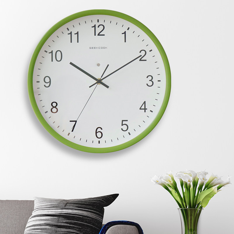 Extremely Guest Library Nordic Sound Control Luminous Hanging Clock Living Room Silent Bell Household Creative Decoration Hanging Watch Brief Modern Clock