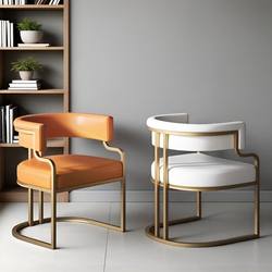 Classy Accessible Luxury Dining Chair Beauty Salon Reception Makeup Chair High-end Single Sofa Chair Nail Art Shop Customer Chair