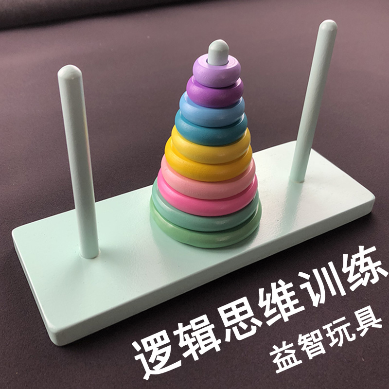 Hannota 10 Floors Wood Logical Thinking Training Toys Intelligence Brain Power Development Children Boost Special