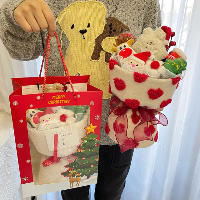 Snowman Kirby Plush Christmas Bouquet Kurome Cartoon Doll Doll ຂອງຂວັນວັນເກີດປີໃຫມ່ສ້າງສັນ