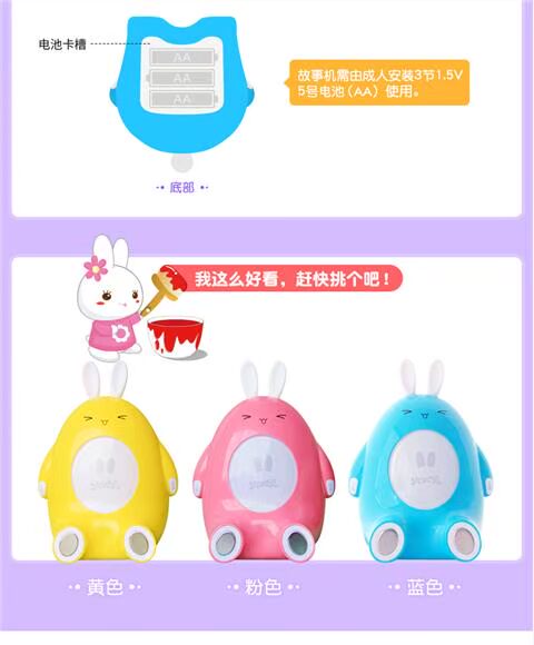 Một đứa trẻ Li Luo lửa con thỏ đồ chơi tương tác thông minh P1 Pat trống nhạc câu đố giáo dục sớm máy câu chuyện máy robot giáo dục thông minh