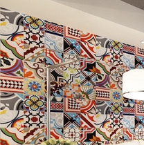 Nordic bathroom balcony Kitchen wall tile non-slip floor tile Modern minimalist tile small tile 200x200