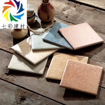 Mediterranean style 150*150 all-ceramic antique brick Pastoral tile multicolored rock bathroom wall brick Kitchen wall brick