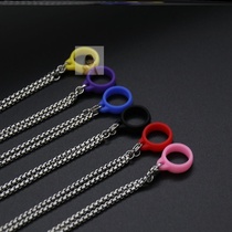 Anti-lost grapefruit Yueke universal keel yooz lanyard relx electronic device cigarette hanging chain stainless steel neck sharp carved