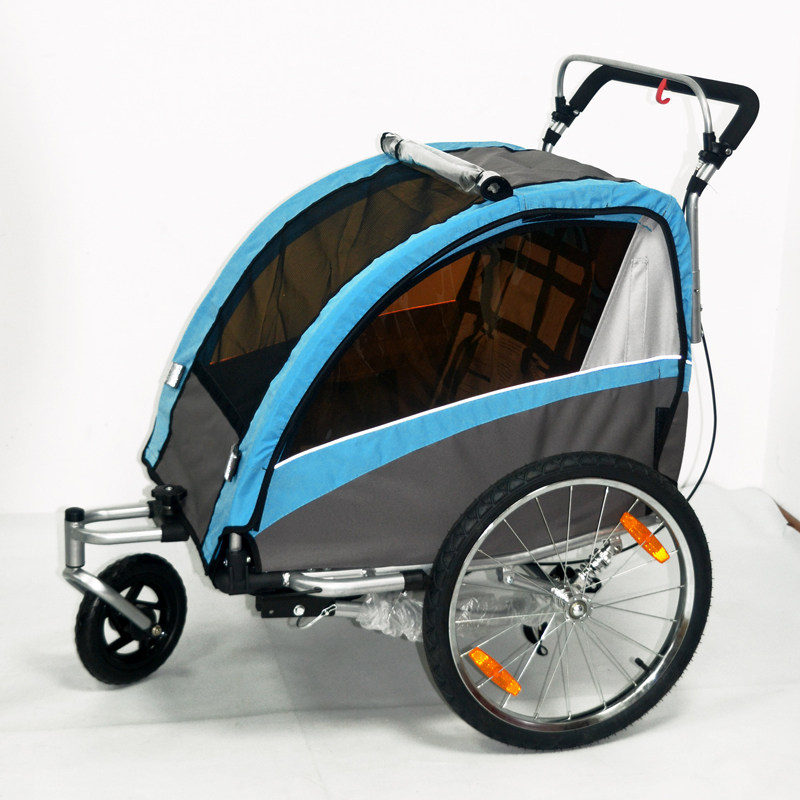Outlet Children Single Double Seat Trailer Bike Trailer Rear Trailer Outdoor Riding Camping With Kids Shock Absorbing-Taobao