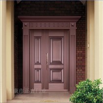 Spring full Kyushu 304 mother and child door security door entry door High-grade door Intelligent security door Stainless steel copper plated door