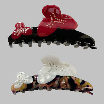 Simple flower ins acetate hairpin french style