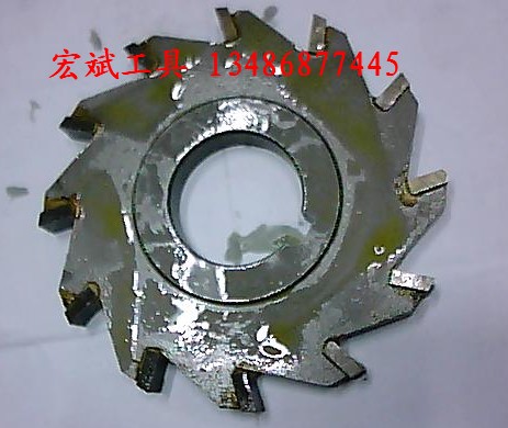 Hard alloy three-sided blade milling cutter 100 * 8 * 12 teeth YG8 YT15