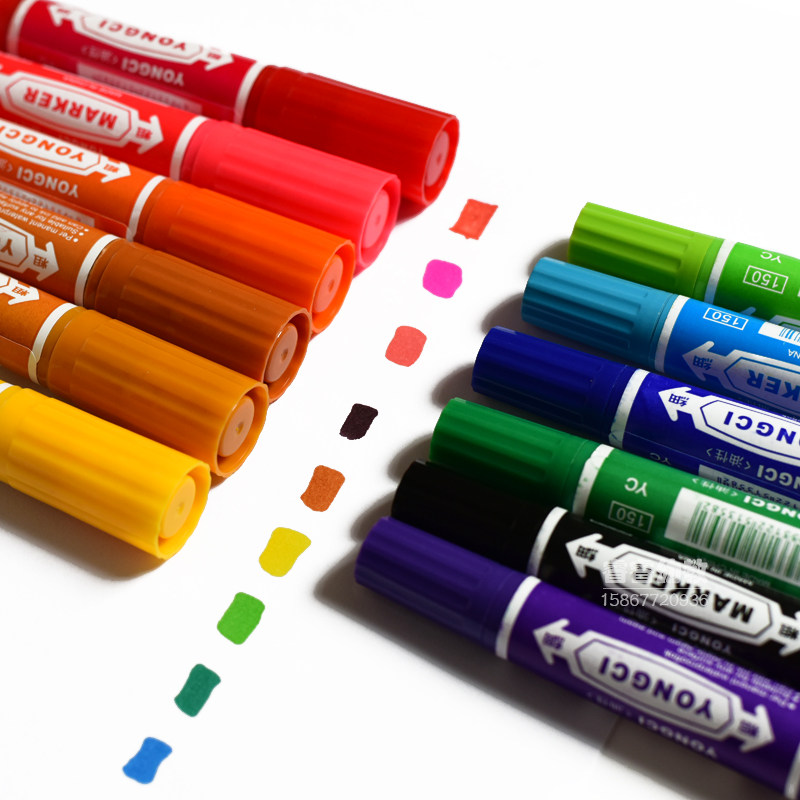 12 colour packaging Colour Macpen Fluorescent Pen Kindergarten Children Hand-painted DIY Fine Arts Material Tools Graffiti