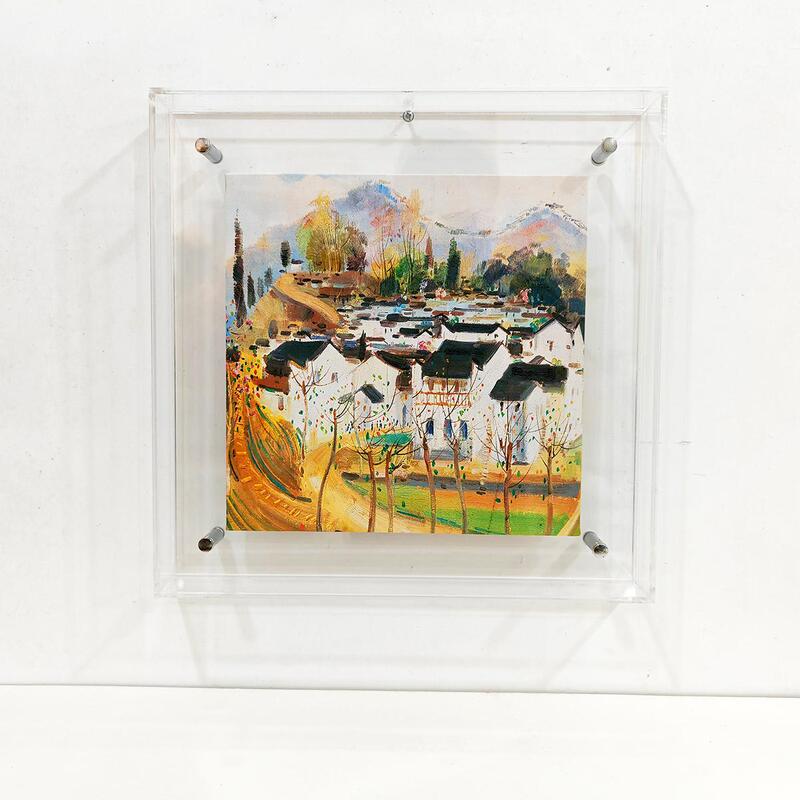 Highly Transparent Acrylic Dust-Proof Floating Frame for Oil Paintings, Prints, Three-Dimensional Relief Paintings, Framed Exhibitions, Wall-Mounted Framing