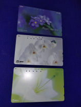  Calling card collection Japan Tamura card flower loose card 3 used machine punching
