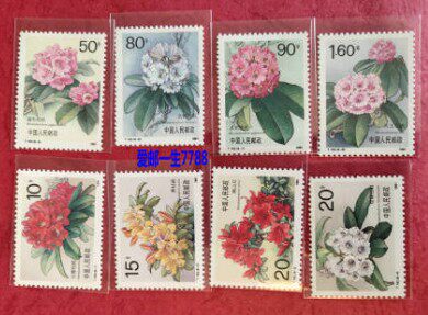 T162 Azalea Stamp New Set of 8 Full Original Rubber Stamp Collections