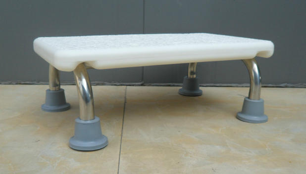 New bathroom stool stainless steel thickened bathtub pedalling seat plate bath flush chair footrest bed edge changing shoes stool