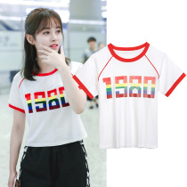 TUNEVA light extravagant womens color T-shirt Women 2020 new casual short sleeve ins cotton top