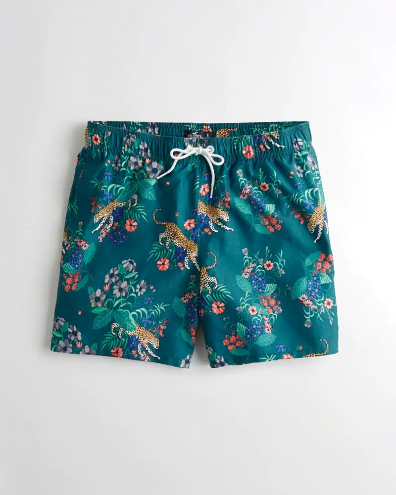 Плавательные шорты Hollister Seagulls Мужские Quick-Dry Five-point Swimming Slot Летние AF Прибрежные пляжные штаны Горячее весеннее большие размеры