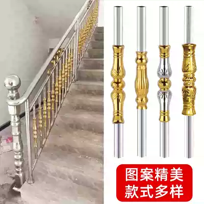 304 stainless steel stair handrail fence post indoor 32 tube 25 square balcony guardrail decoration wishful column custom