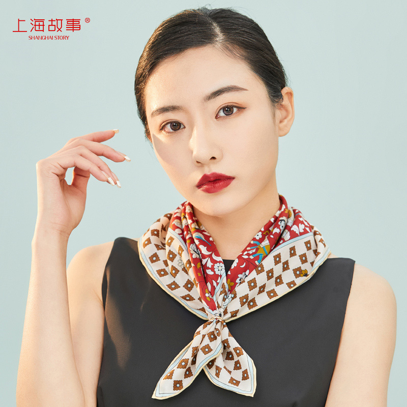 Shanghai Story Mother Screen Screen Gallery Fashion Gangshan Spring and Autumn Silk Window Screen Screen