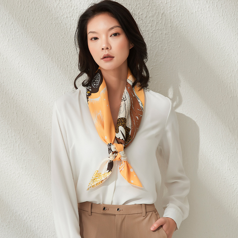 Shanghai Stories True Silk Mother Silk Scarves Gifts Birthday Gifts Sunscreen and Faraway Spring Summer Great Fang Towels