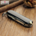 Nguyên bản nhập khẩu Vickers Swiss quân dao mẫu 0,6223.3 dao gấp trái cây màu đen 58mm dao nhỏ dao đa năng đi phượt Swiss Army Knife