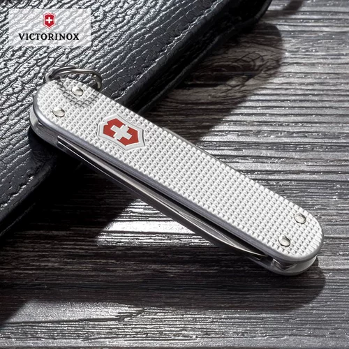 Оригинальный швейцарский армейский нож Victorinox, швейцарский сержантский нож, ручка из алюминиевого сплава, модель 0.6221.26, подлинная