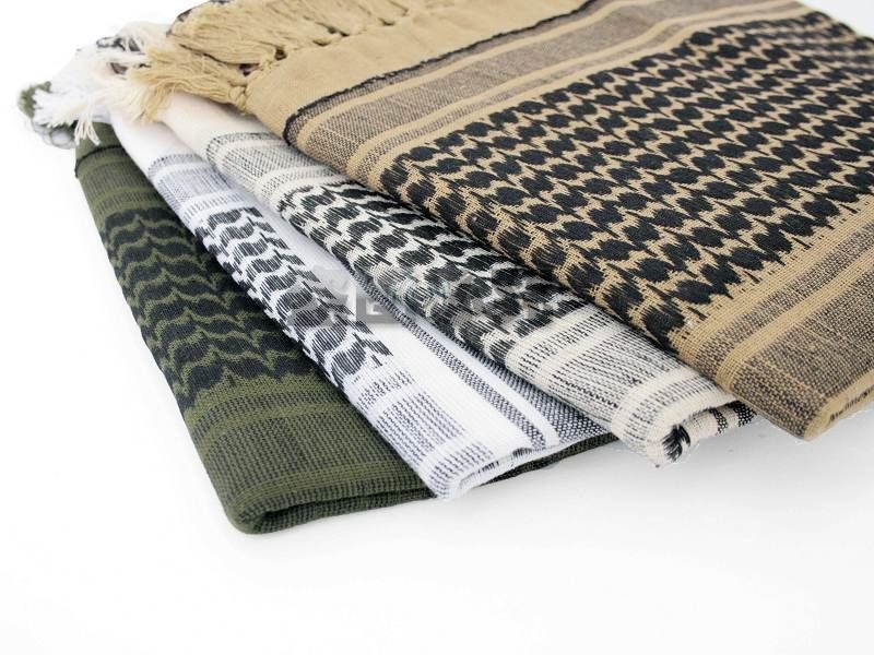 Cotton 190 gam phần nặng quy định quân sự Arab khăn khăn vuông kem chống nắng chống bụi khăn khăn ăn mặc khăn đi phượt đa năng