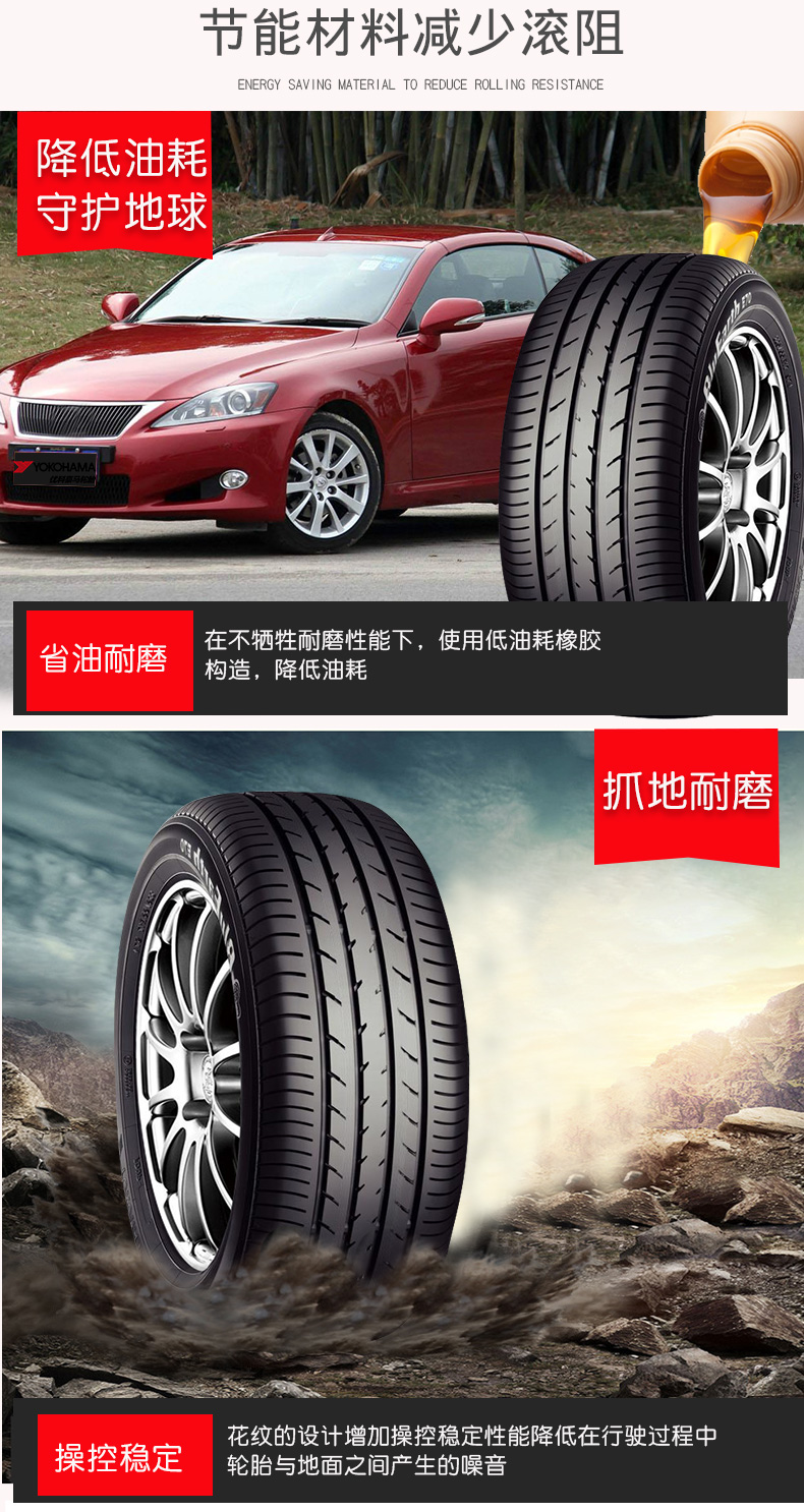 Lốp xe ô tô Yokohama Yokohama 195 / 60R16 E70RZ phù hợp cho Sylphy Bluebird - Lốp xe lốp ô tô cũ